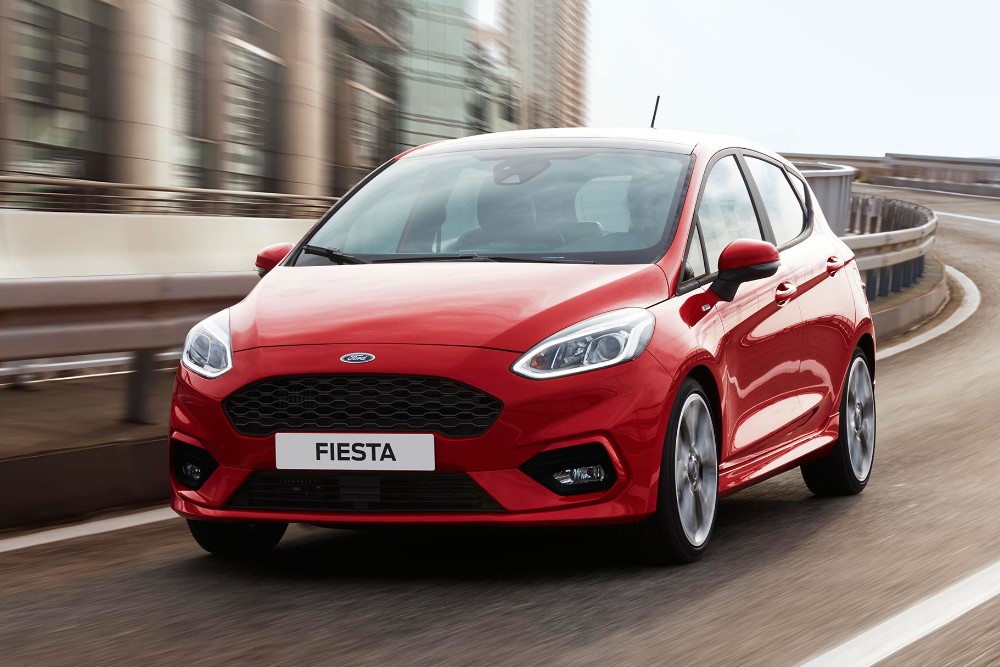 Ford Fiesta on road