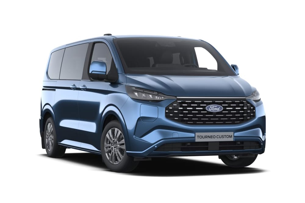 Vooraanzicht van de Tourneo Custom