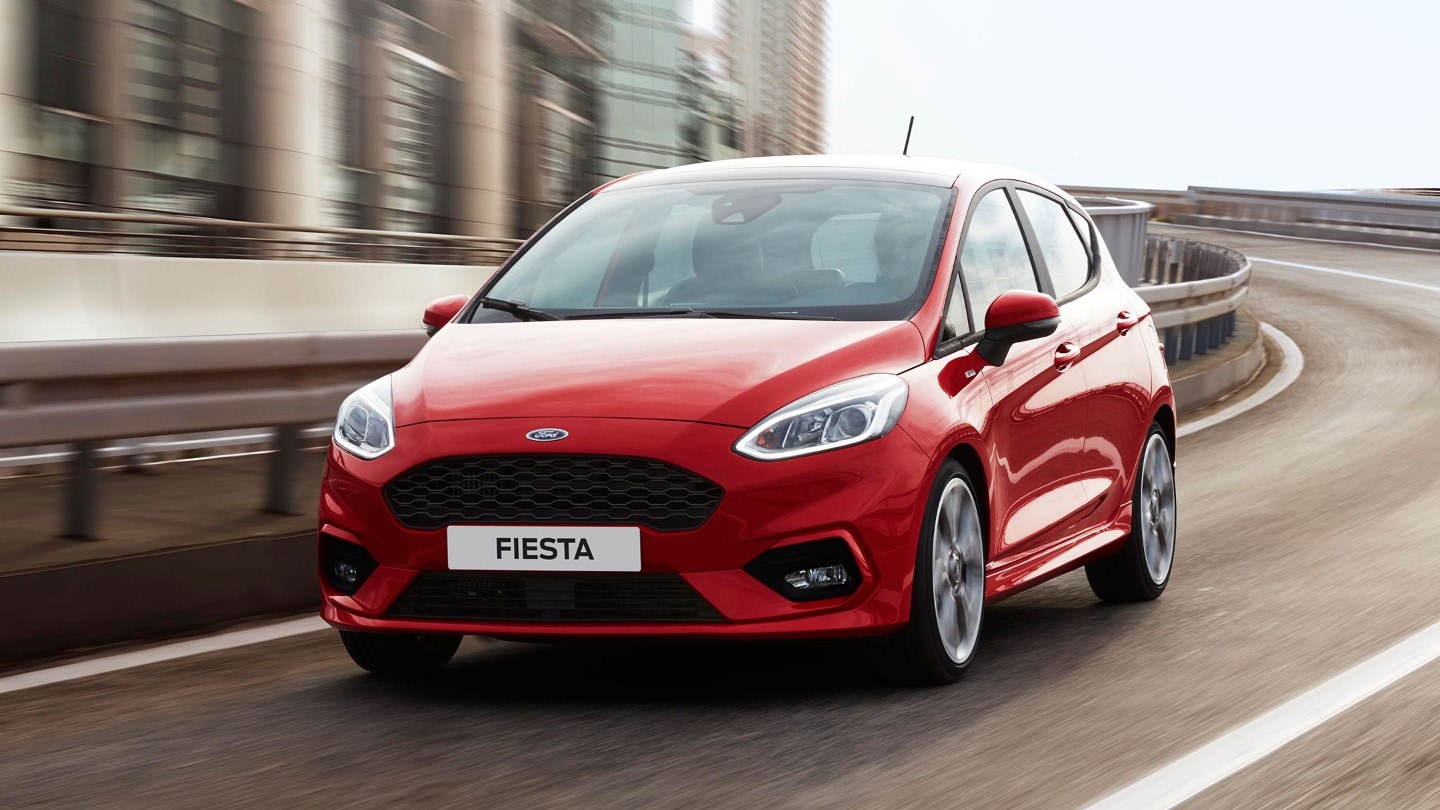 Ford Fiesta on road