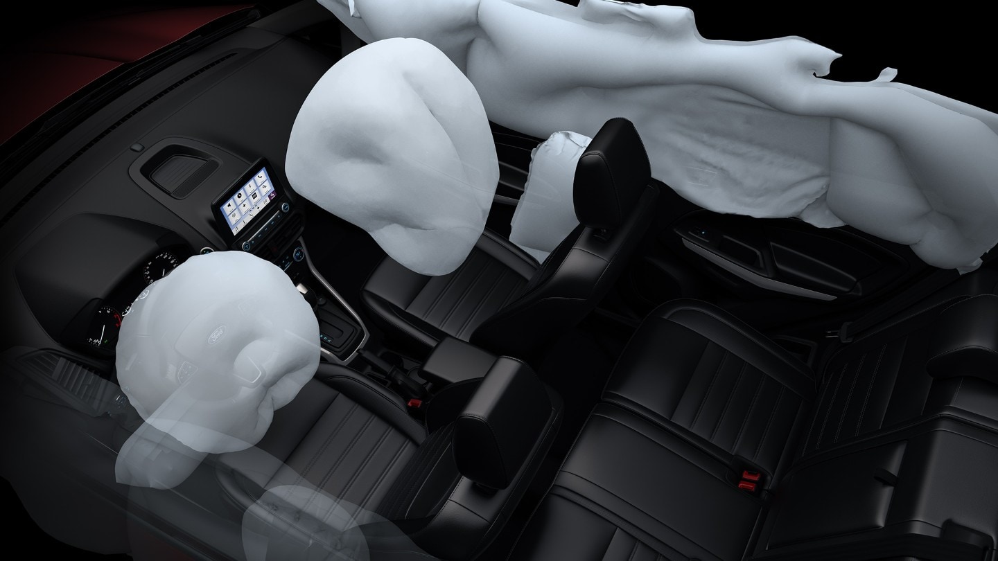 Ford Puma interior airbag layout
