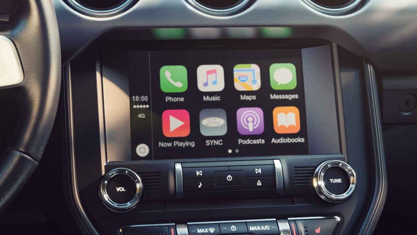 Apple CarPlay close up