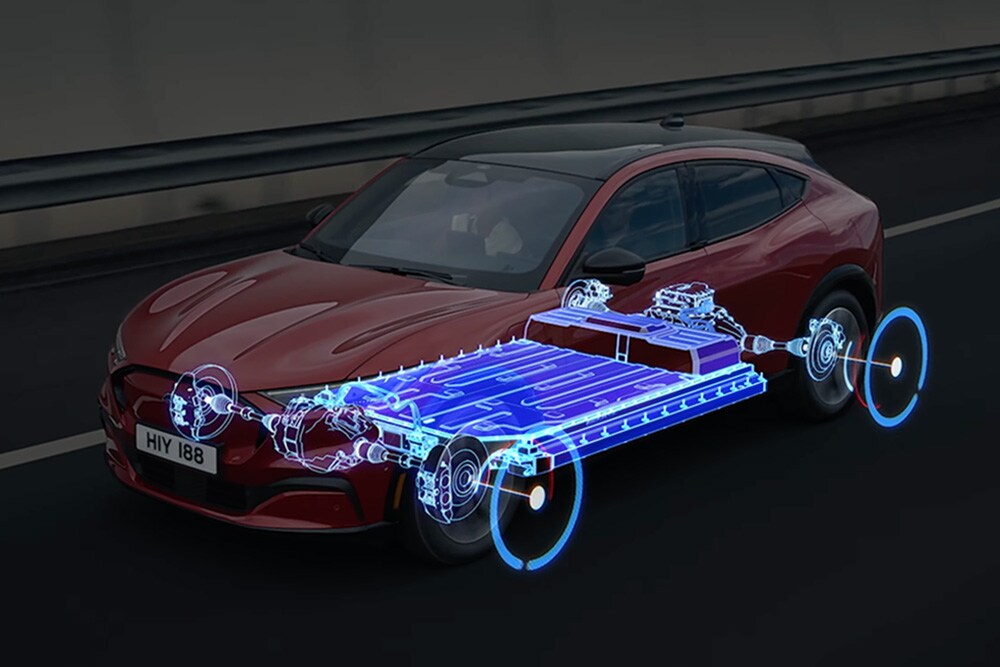 Het accusysteem van de Ford Mustang Mach-E