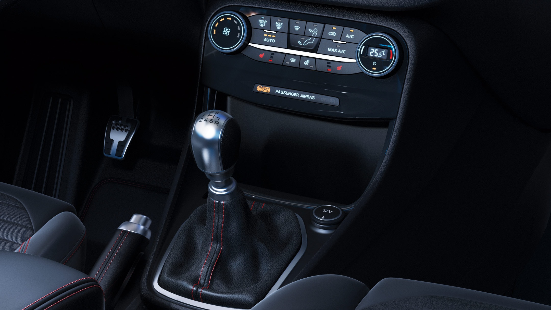 Ford Puma close up of temperature control console