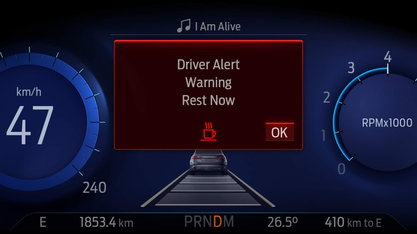 Ford Fiesta using Driver alert