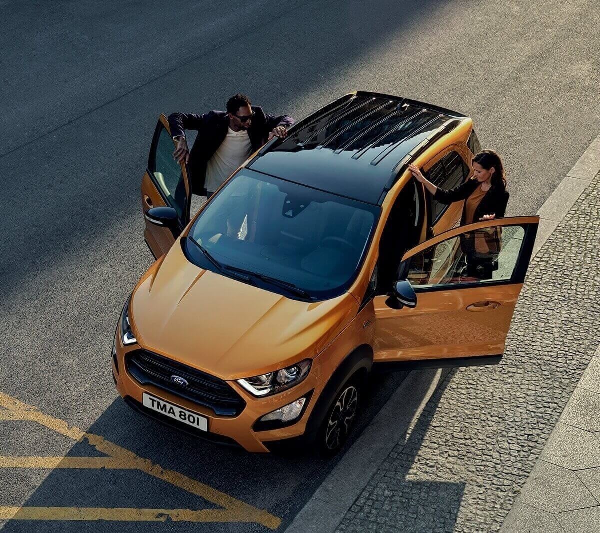 Ford EcoSport Active overhead view
