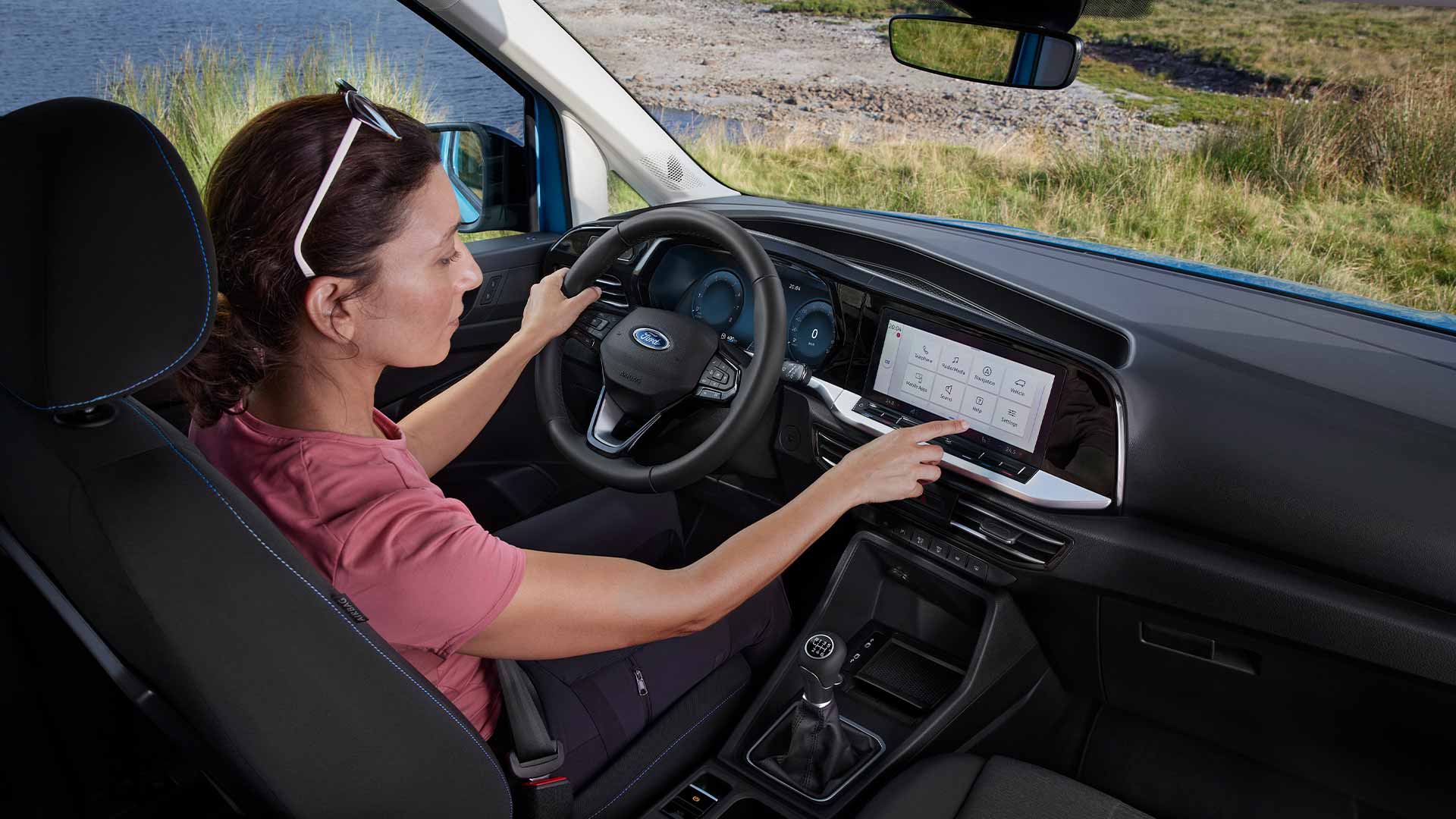 Digitale interface van de Ford Tourneo Connect