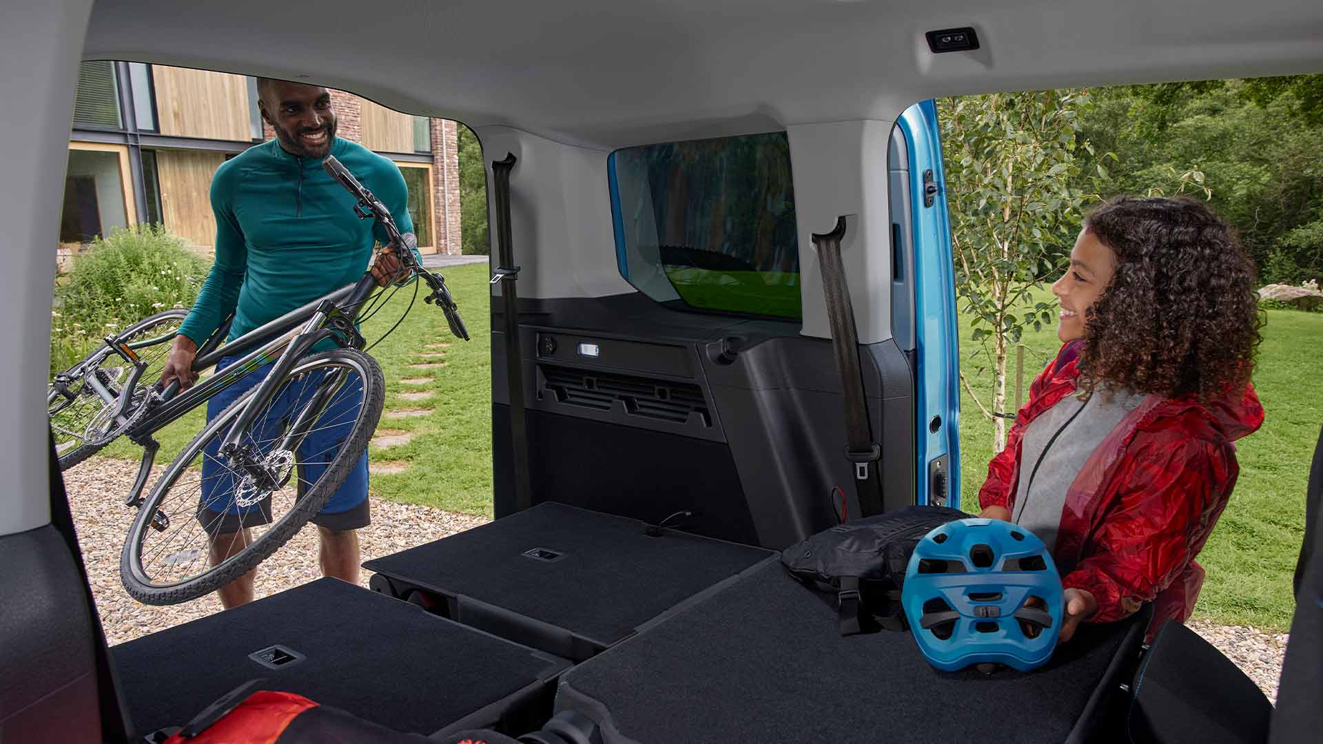 Ford Tourneo Connect interieur met flexibele zitplaatsen