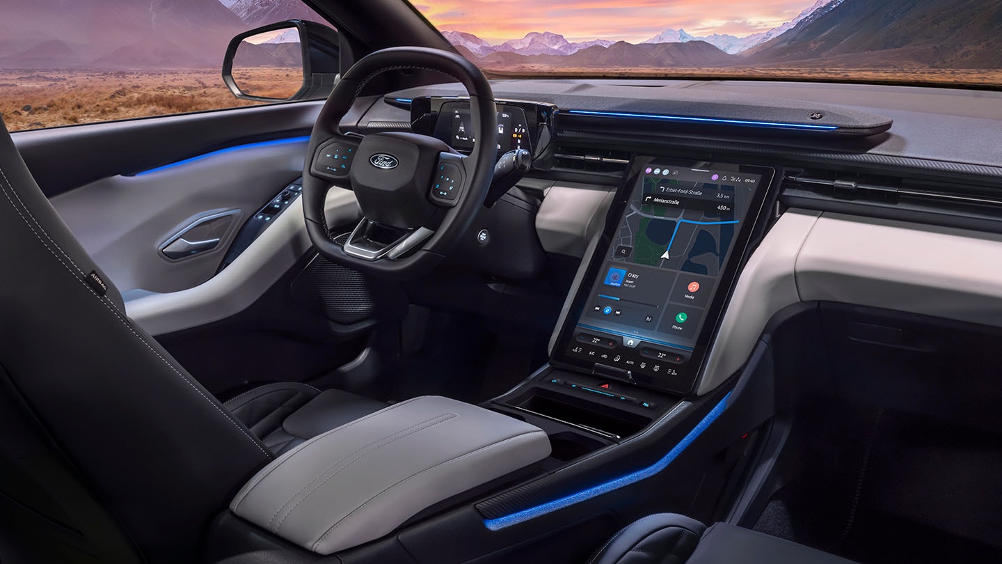 Scroll Control Video showing interior of new All-Electric Explorer