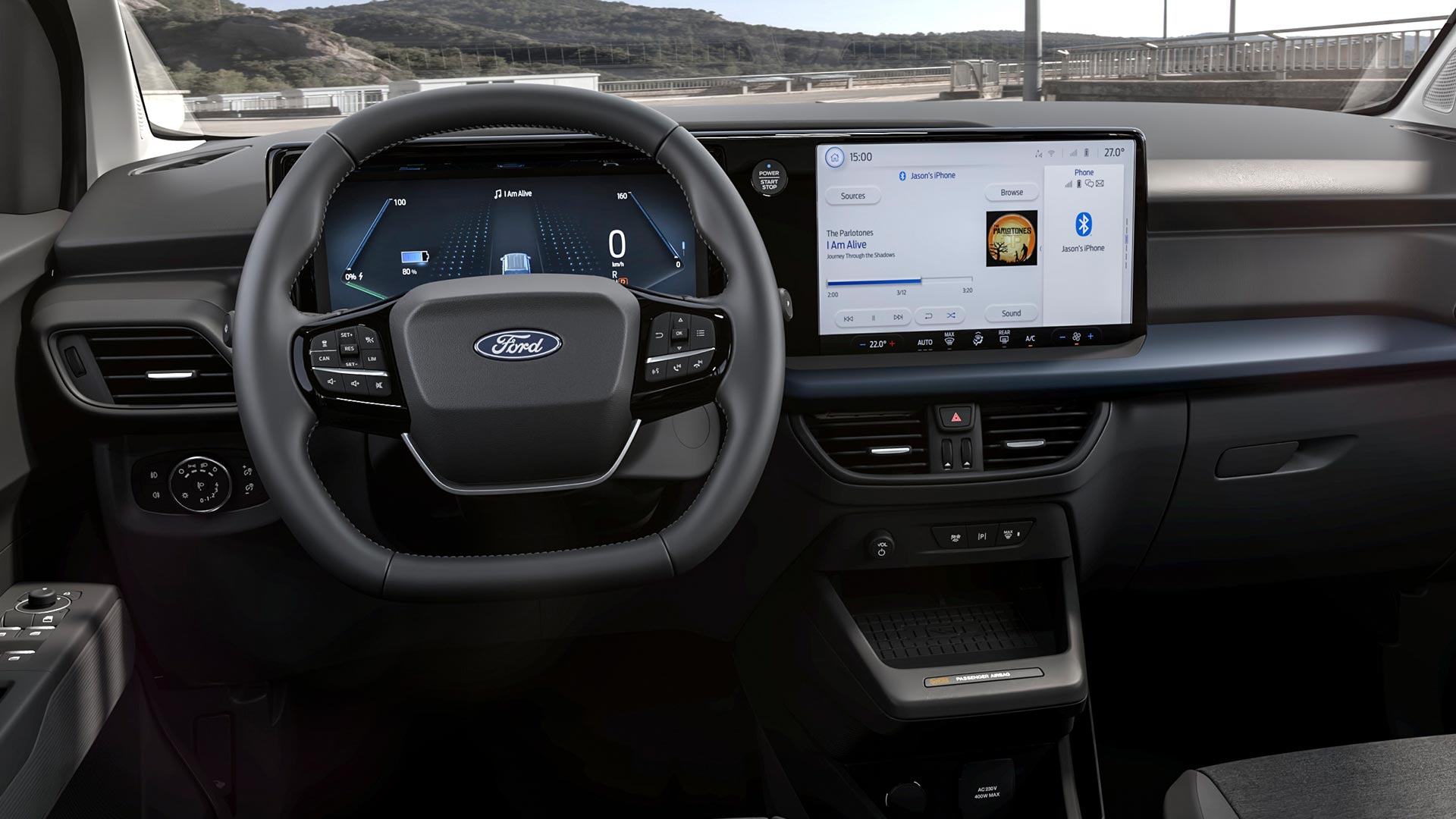 Ford E-Tourneo Courier Active interieur en touchscreen