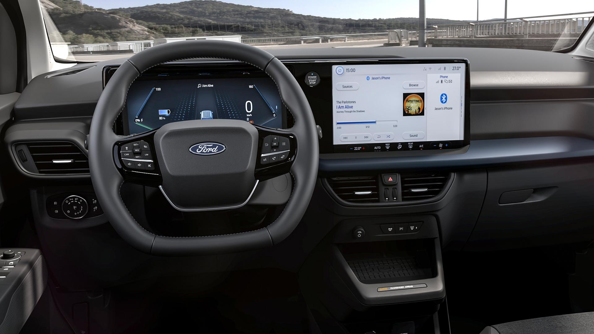 Ford E-Tourneo Courier Active interieur en touchscreen