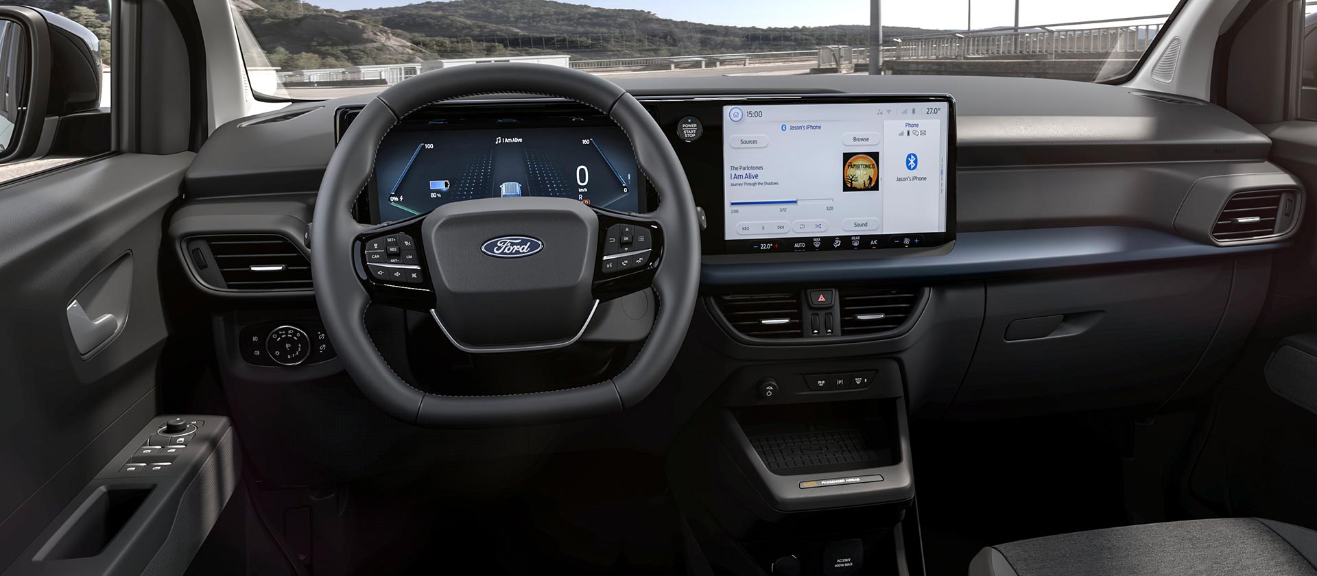 Ford E-Tourneo Courier Active interieur en touchscreen