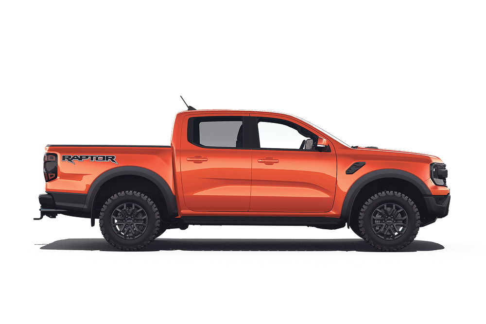 Oranje Ford Ranger Raptor