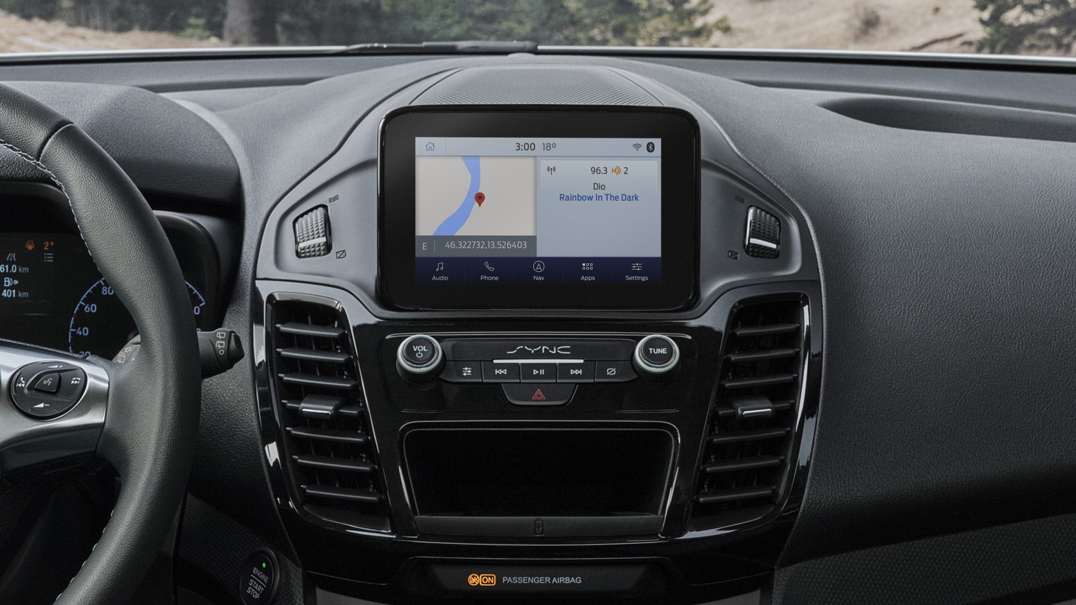 Ford SYNC 3 close up