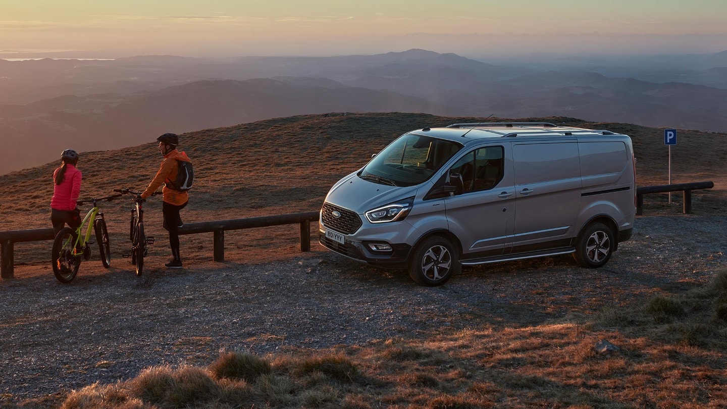 Ford Transit Custom Active at sunset