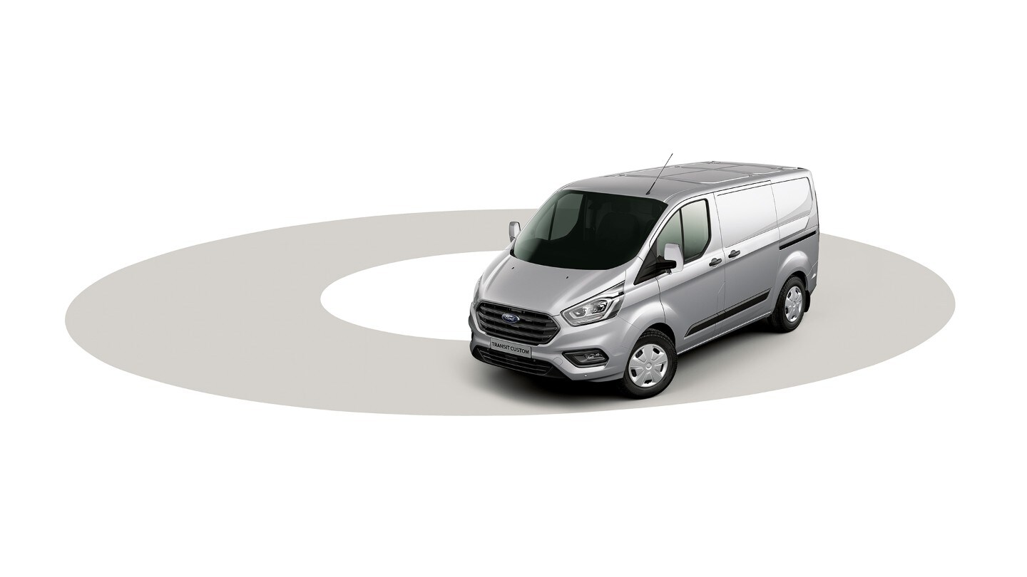New Transit Custom turning wheel