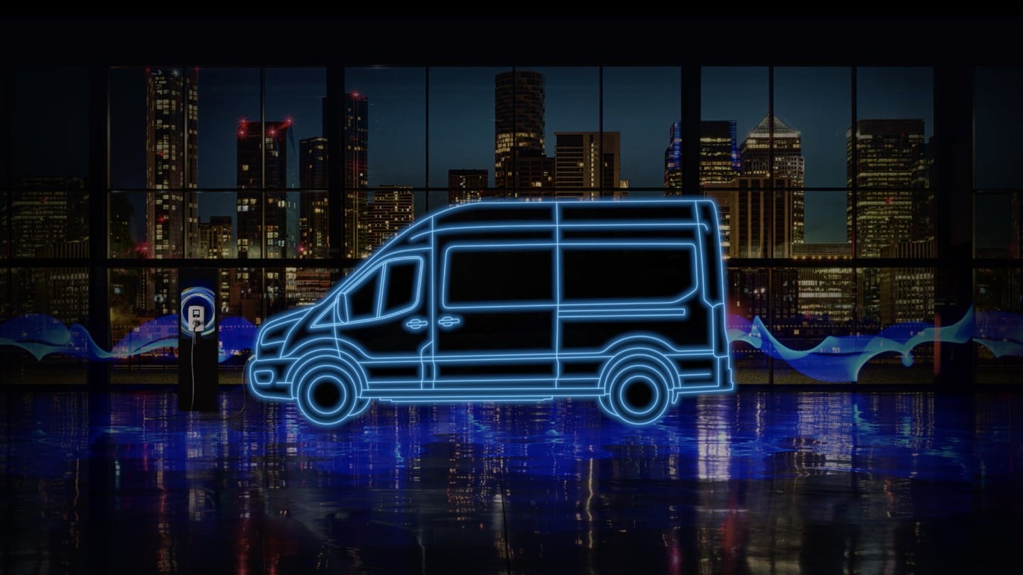 Ford Transit Van profile view Ford Transit Van profile view