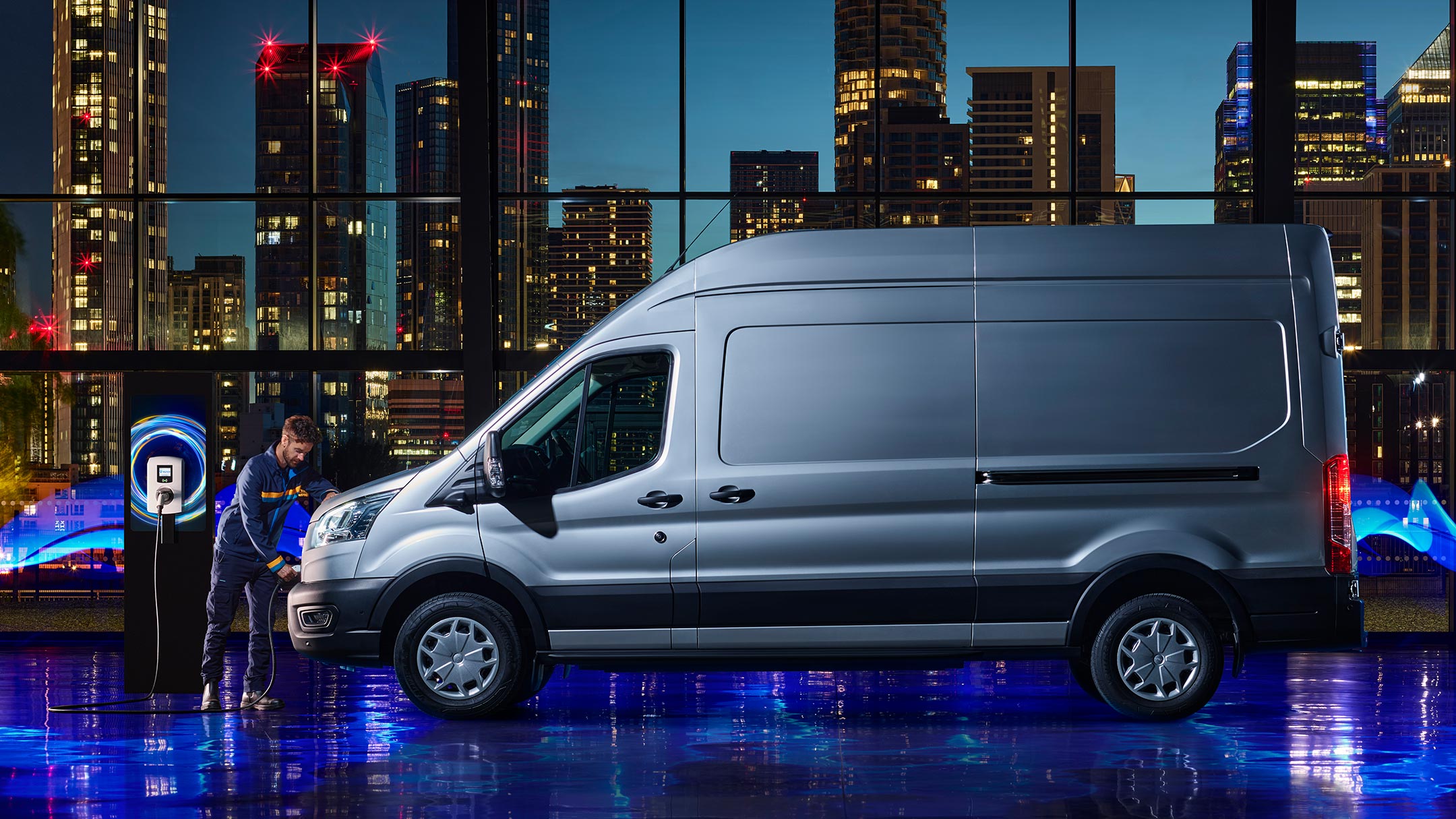 Ford E-Transit charging