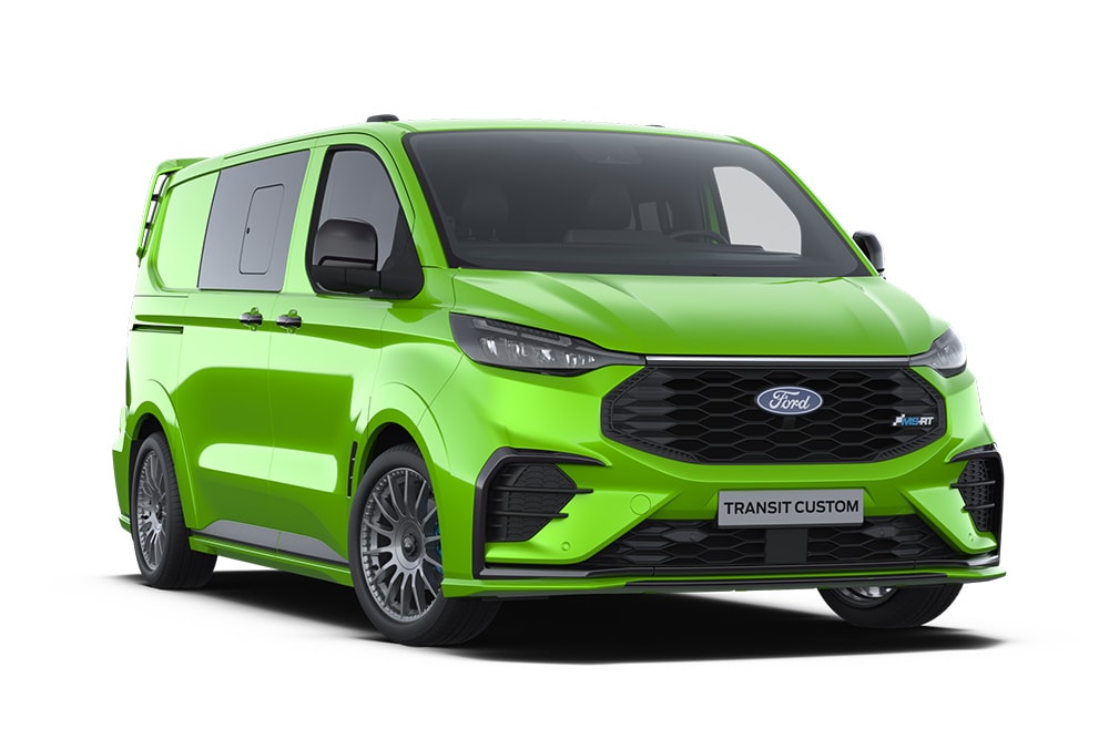 Groene Ford Transit Custom MS-RT Multi-use