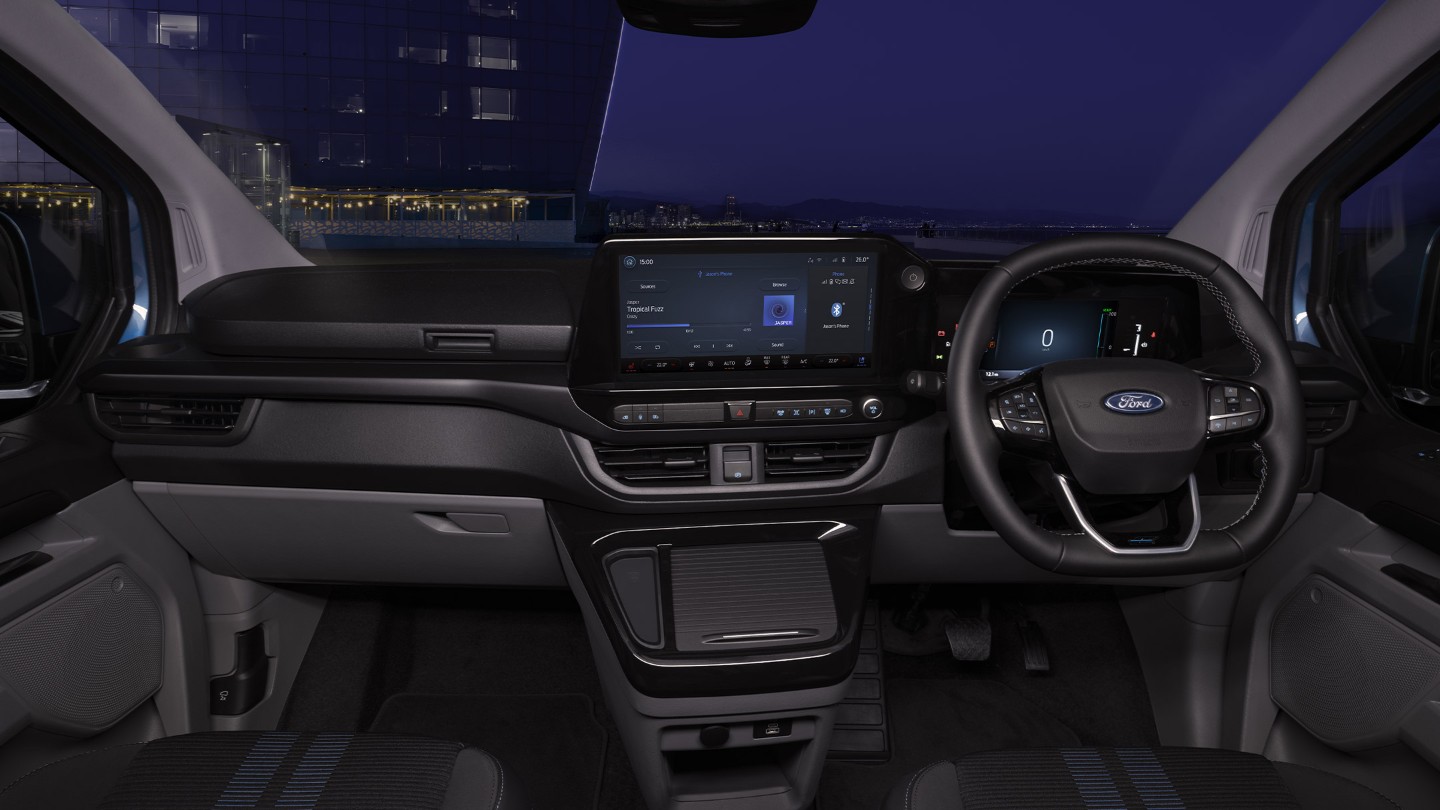 E-Transit Custom interieur voorzijde