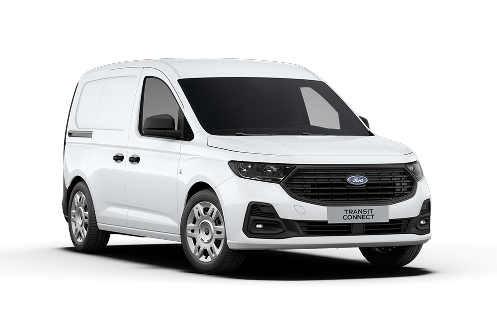 Een Ford Transit Connect Limited in witte