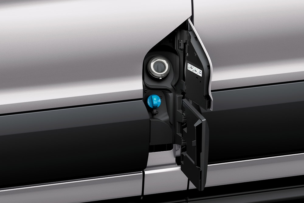Ford Transit Kombi Easy Fuel brandstofvulsysteem zonder dop.
