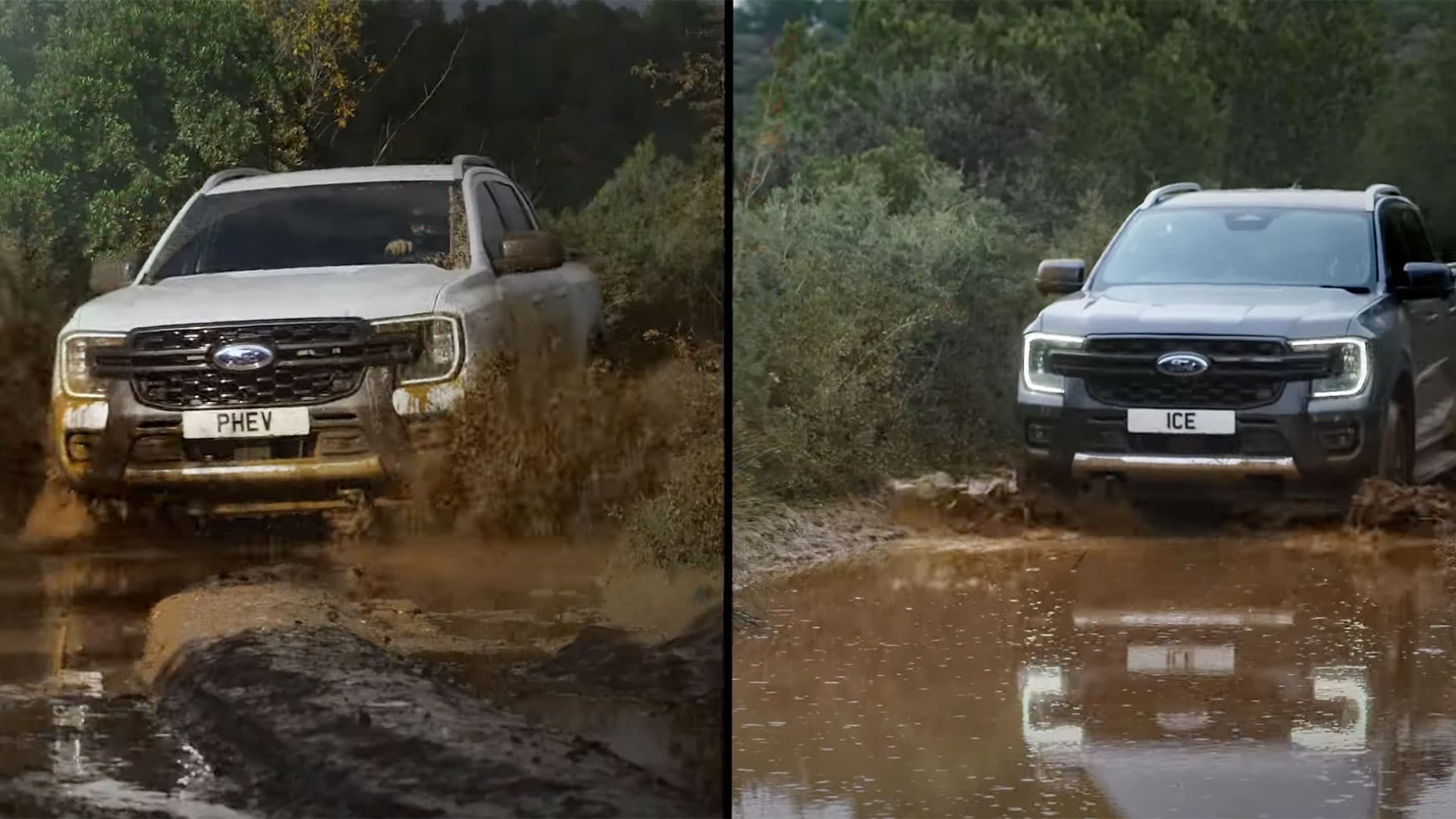 [VIDEO] De Ford Ranger PHEV neemt het op tegen de diesel Ranger pick-up in verschillende vermogens- en snelheidstests.