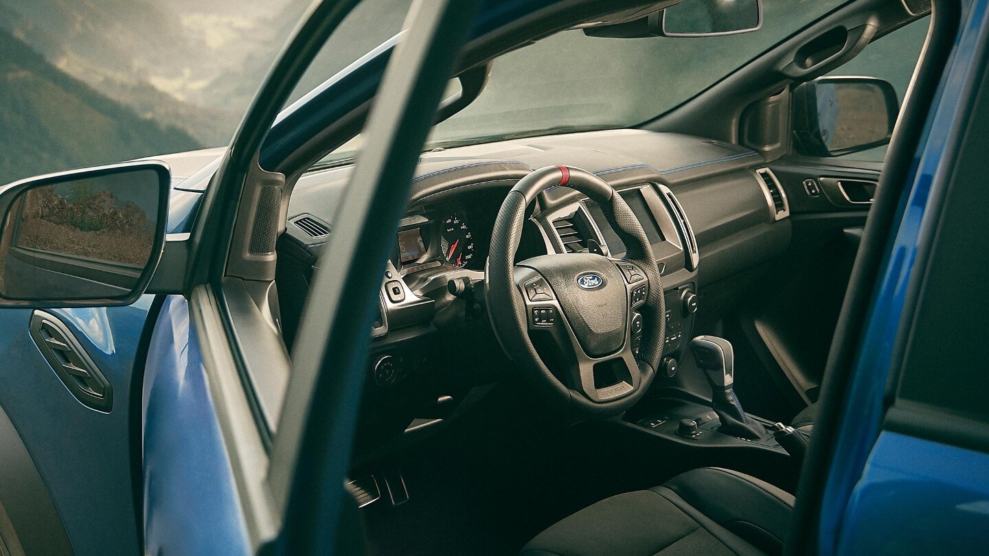 Ford Ranger Raptor driver seat interior view