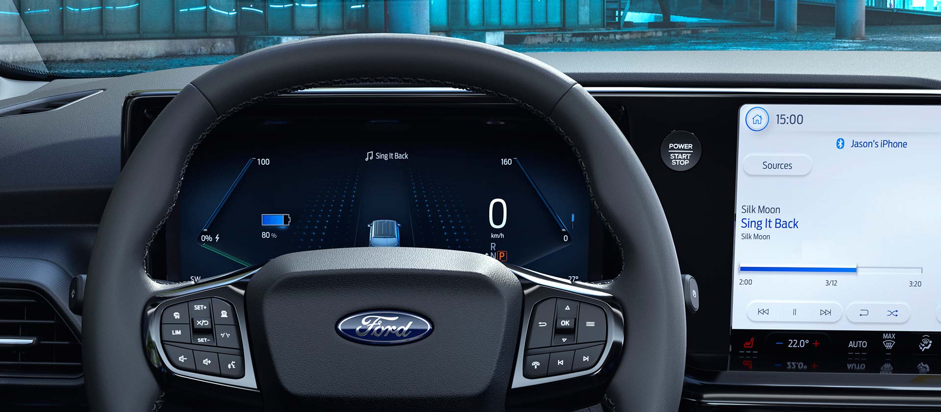 Ford E-Transit Courier digitaal display