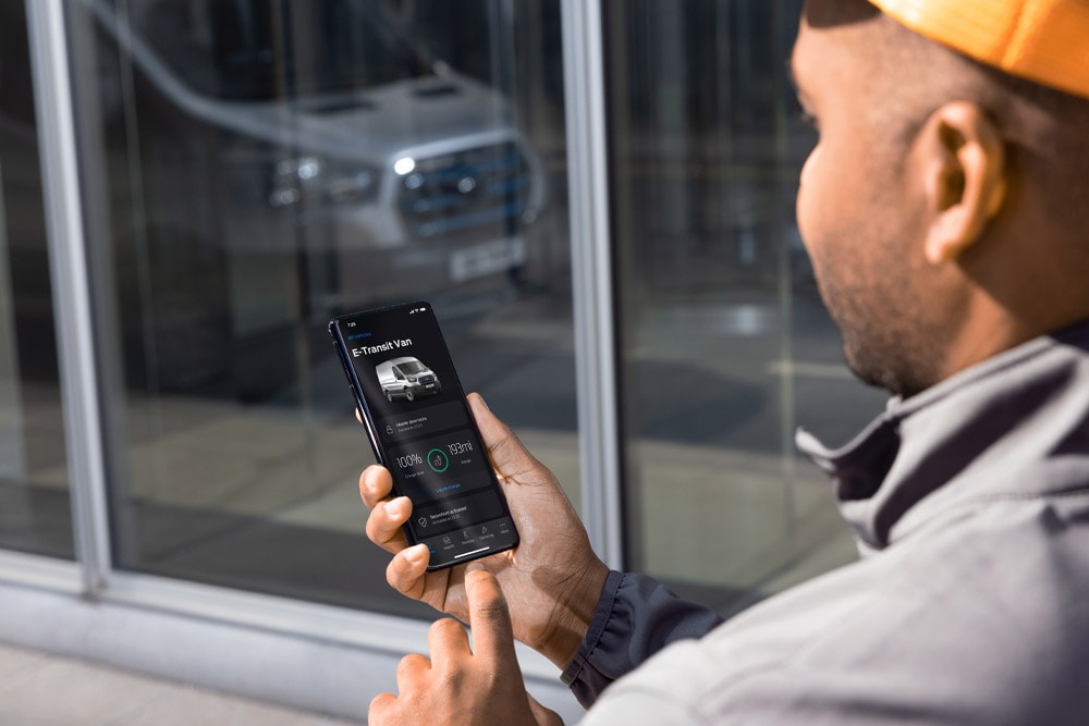 FordPass Pro-app op mobiel